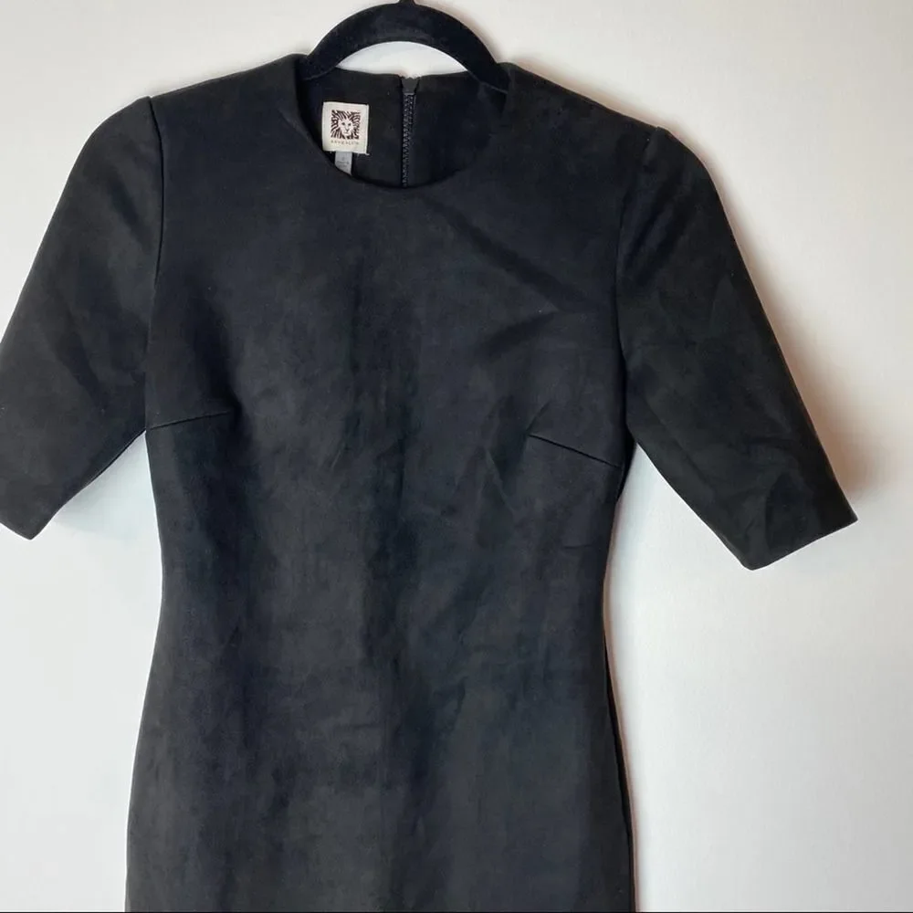 Anne Klein New York Faux Suede Scuba Sheath Dress